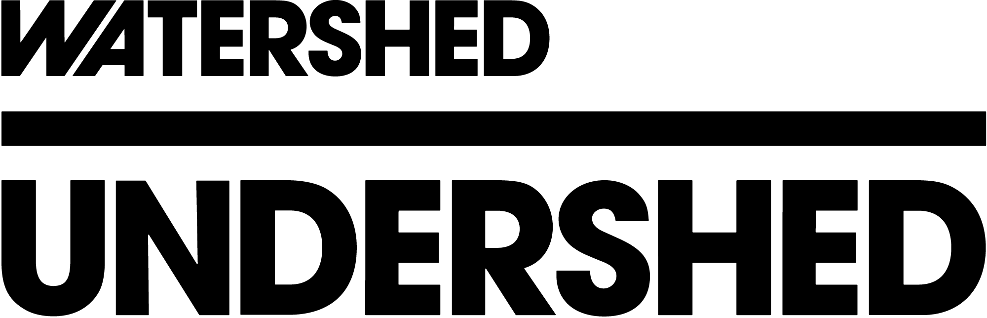 watershed undershed logo rgb black